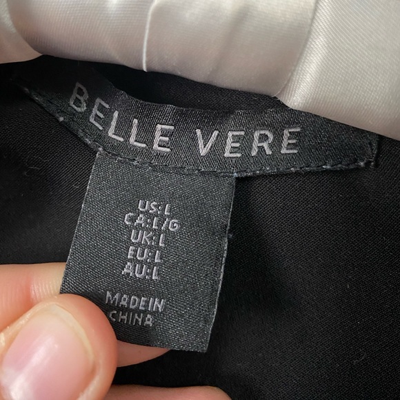 Black Open Front Blazer with Stretch - Picture 6 of 7